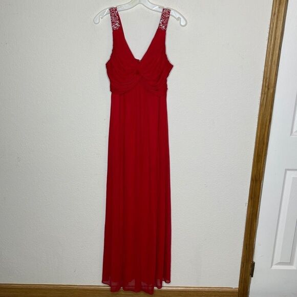 Eva USA Maxi Dress Red - Picture 9 of 9